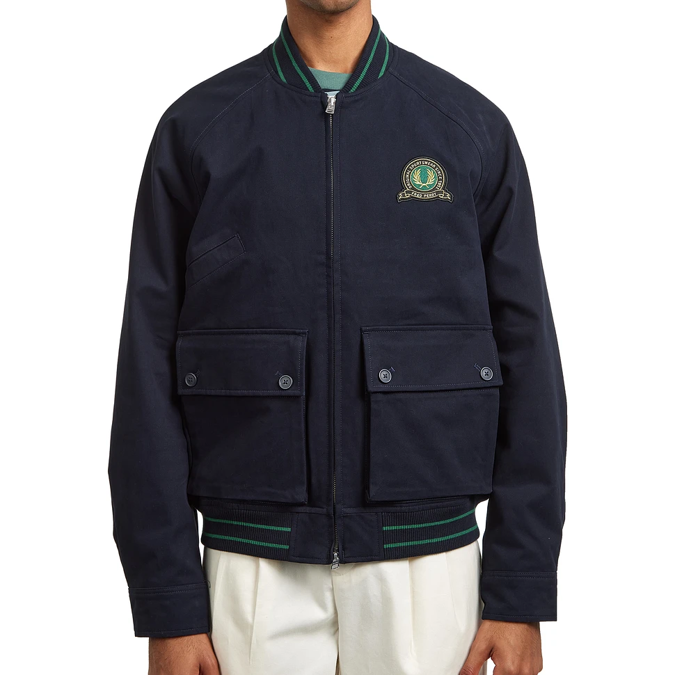 Fred Perry - Tennis Badge Bomber Jacket (Navy) | HHV
