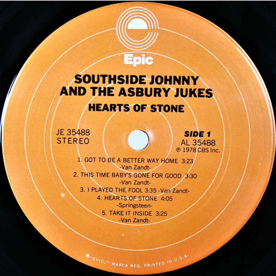 Southside Johnny & The Asbury Jukes - Hearts Of Stone