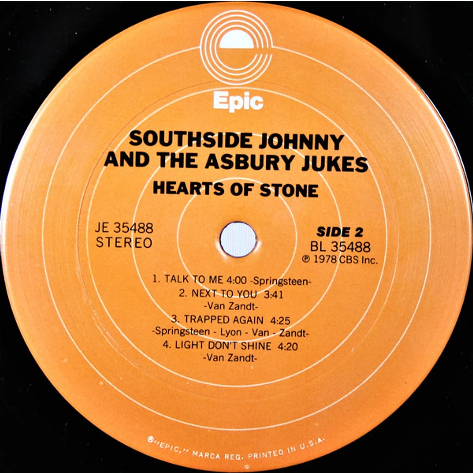 Southside Johnny & The Asbury Jukes - Hearts Of Stone