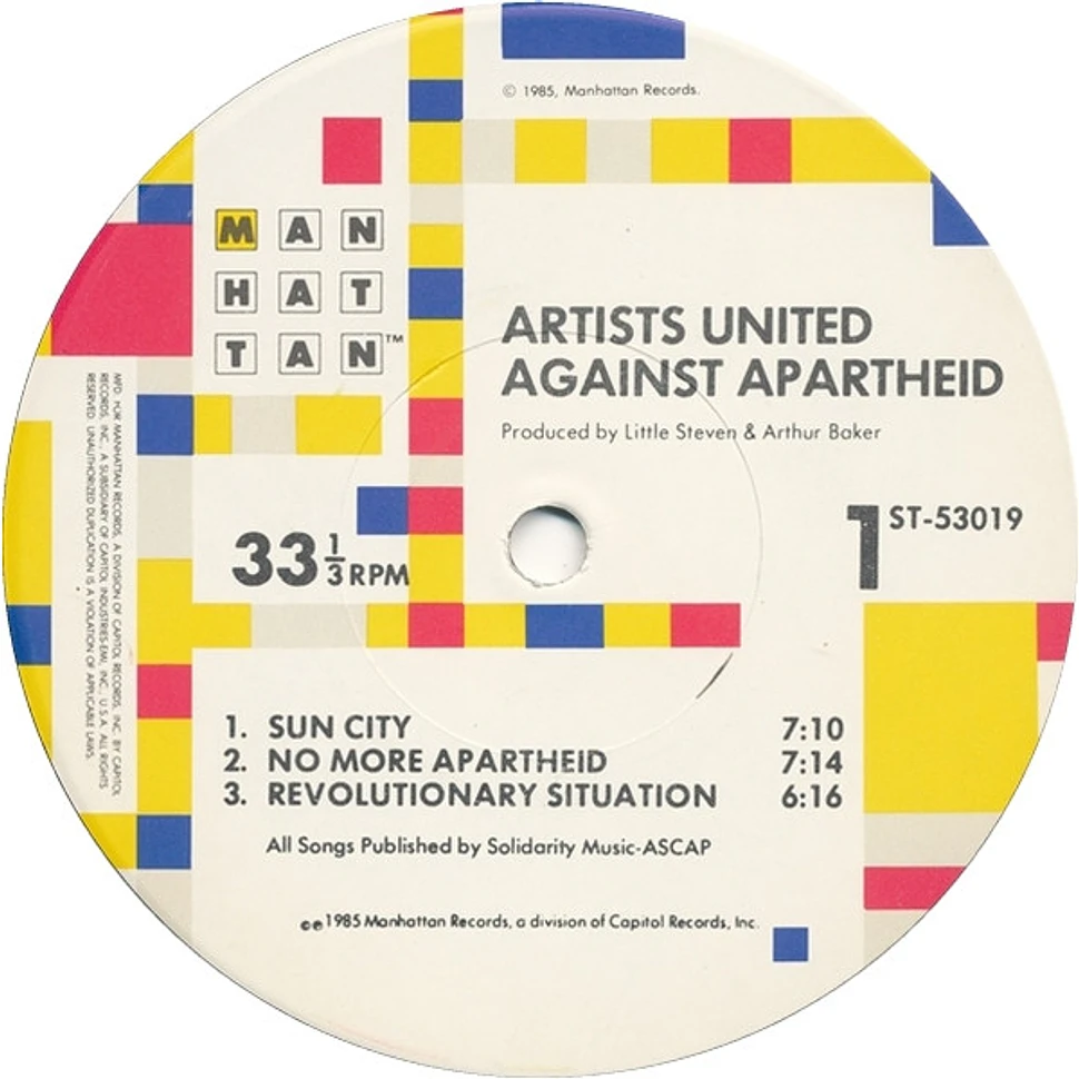 Artists United Against Apartheid - Sun City