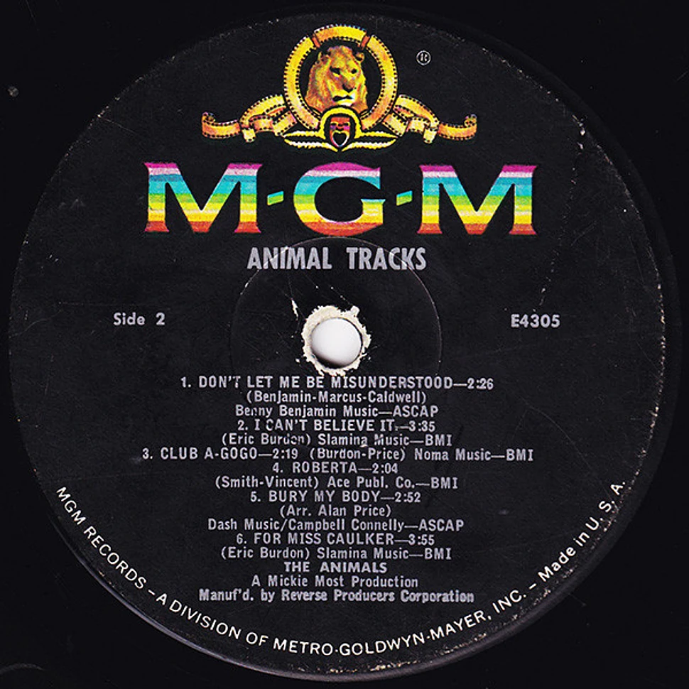 The Animals - Animal Tracks