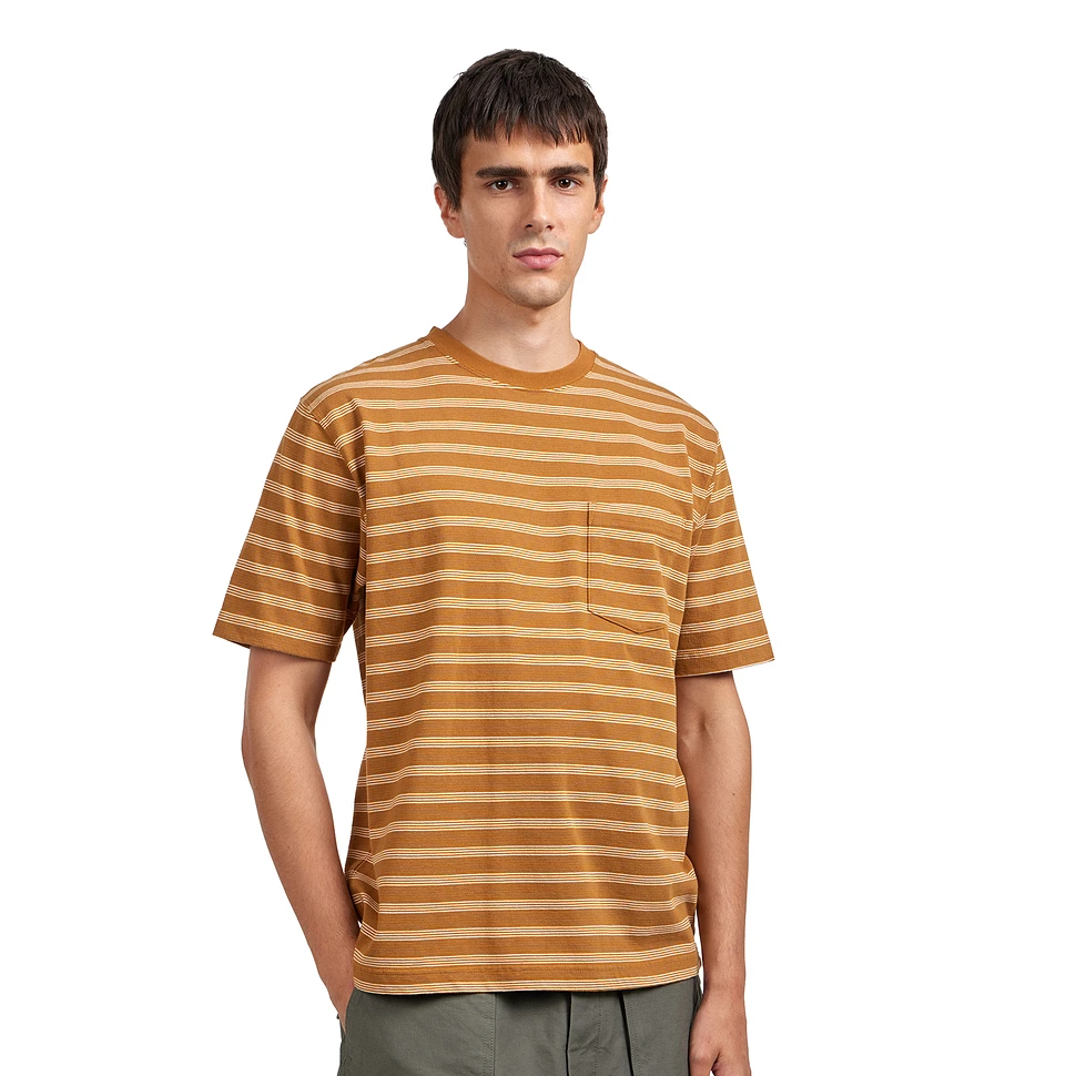 BEAMS PLUS
ミリタリーオーバーオール Beams Plus - Pocket Tee Pin Stripe (Light Brown) | HHV