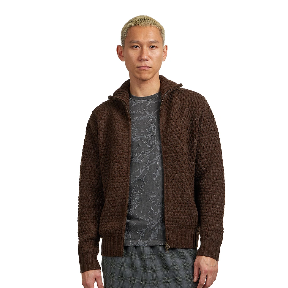Beams Plus - Full Zip Style Popcorn Pattern