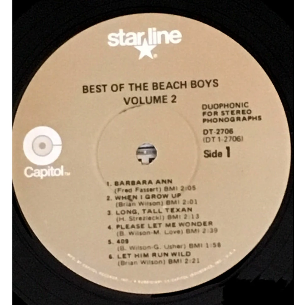 The Beach Boys - Best Of The Beach Boys, Vol. 2