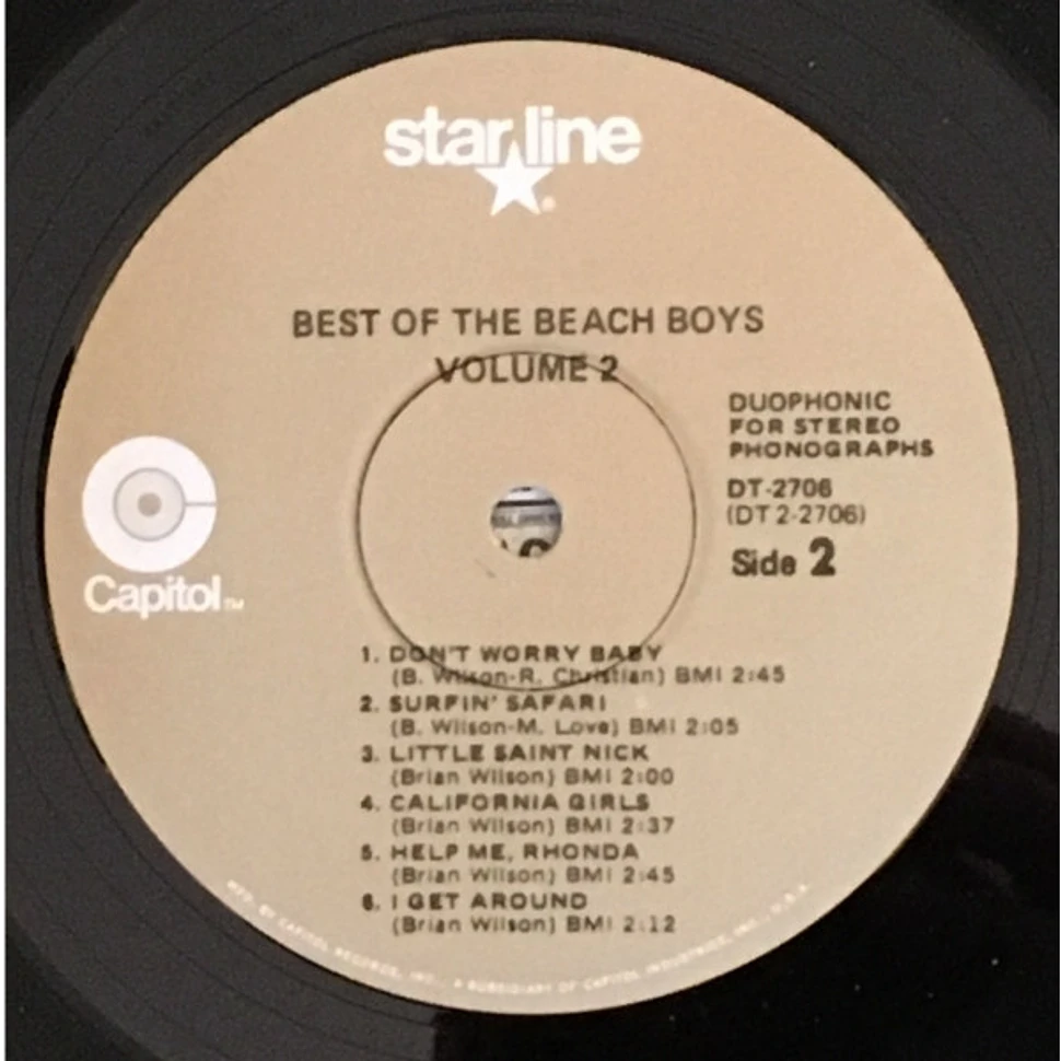 The Beach Boys - Best Of The Beach Boys, Vol. 2