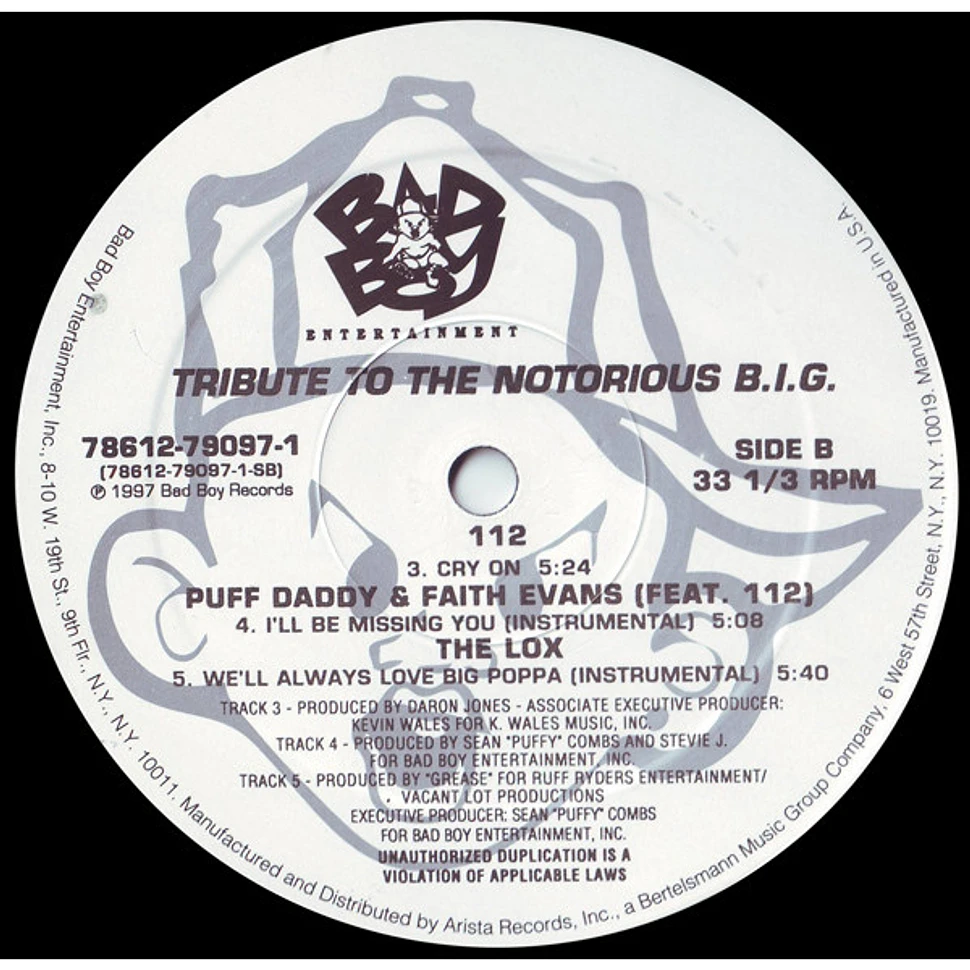 Puff Daddy & Faith Evans / 112 / The Lox - Tribute To The Notorious B.I.G.