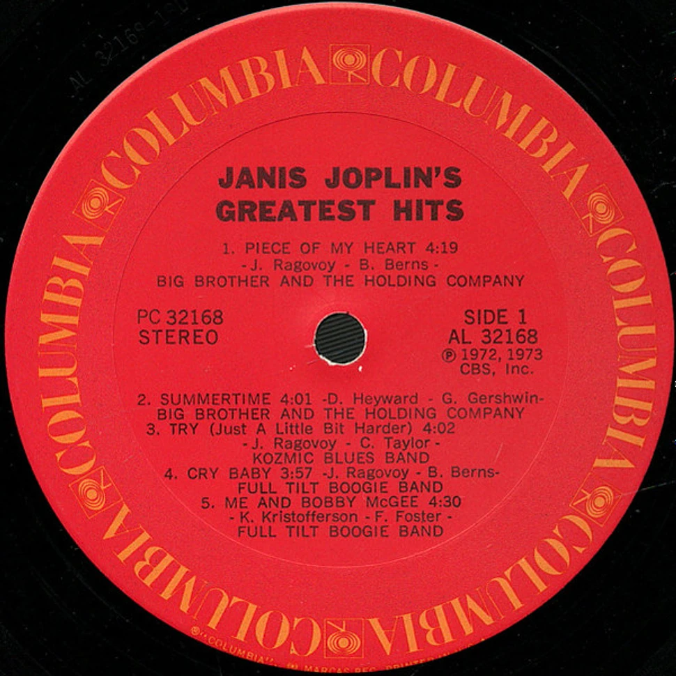 Janis Joplin - Janis Joplin's Greatest Hits