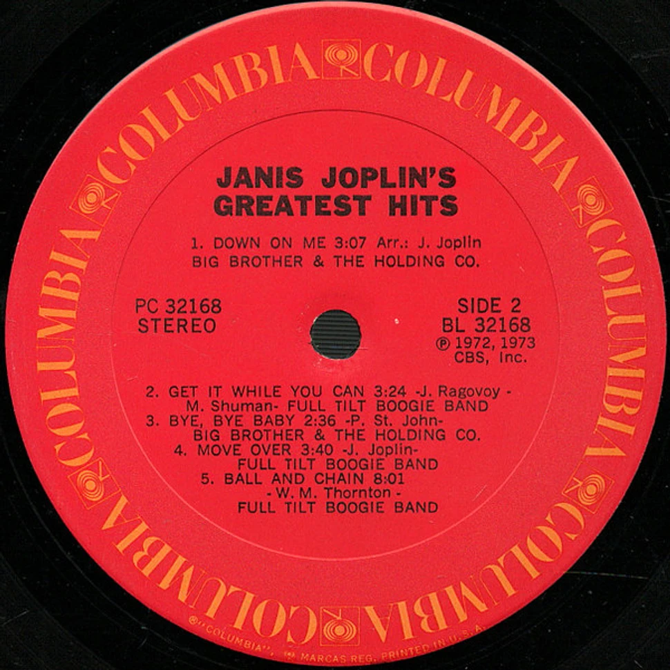 Janis Joplin - Janis Joplin's Greatest Hits