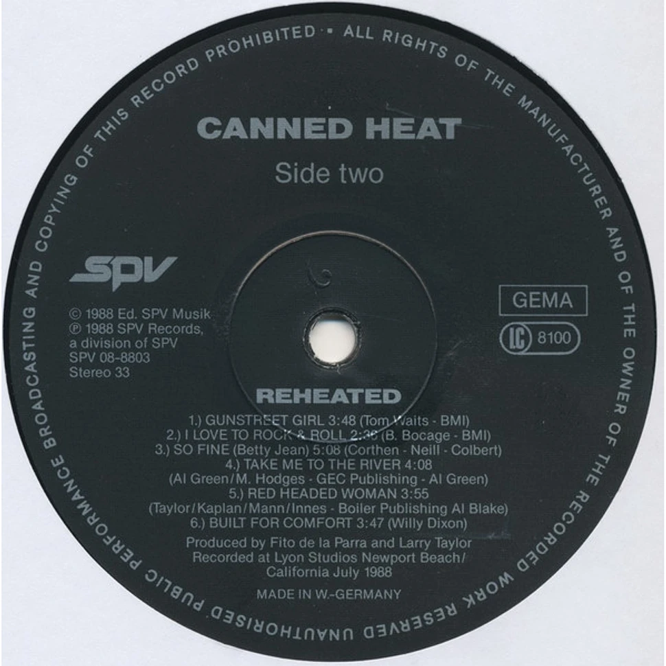 Canned Heat - Reheated