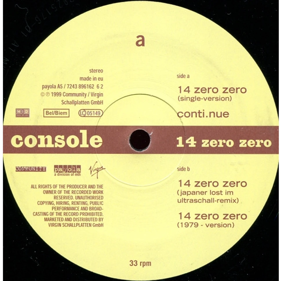 Console - 14 Zero Zero