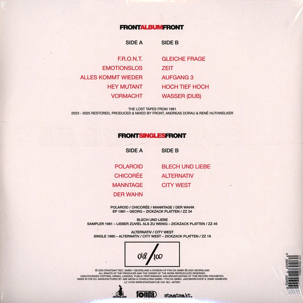 Front - Album HHV Exclusive White Vinyl Edition