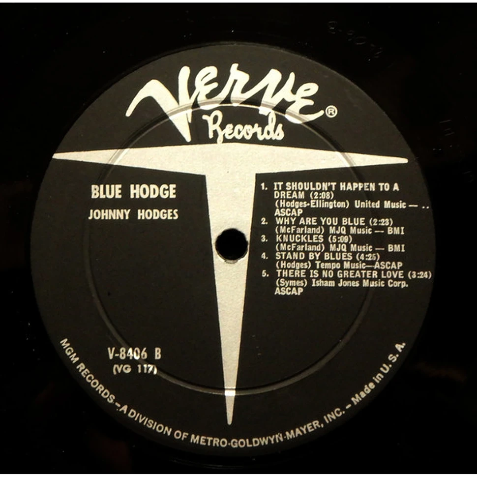 Johnny Hodges - Blue Hodge