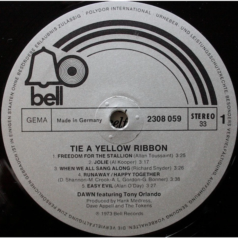 Dawn - Tie A Yellow Ribbon