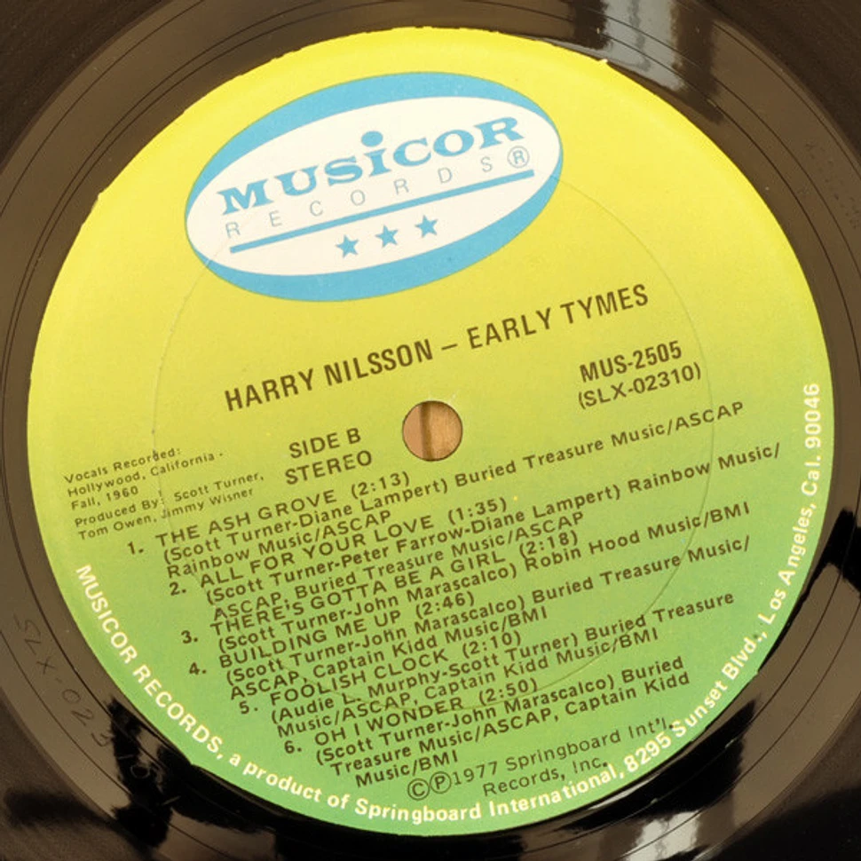 Harry Nilsson - Early Tymes