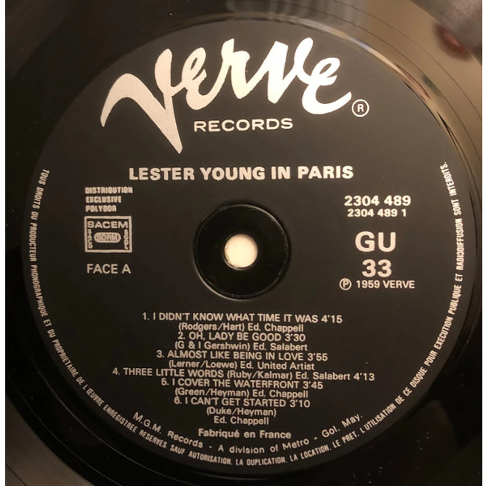 Lester Young - Lester Young In Paris