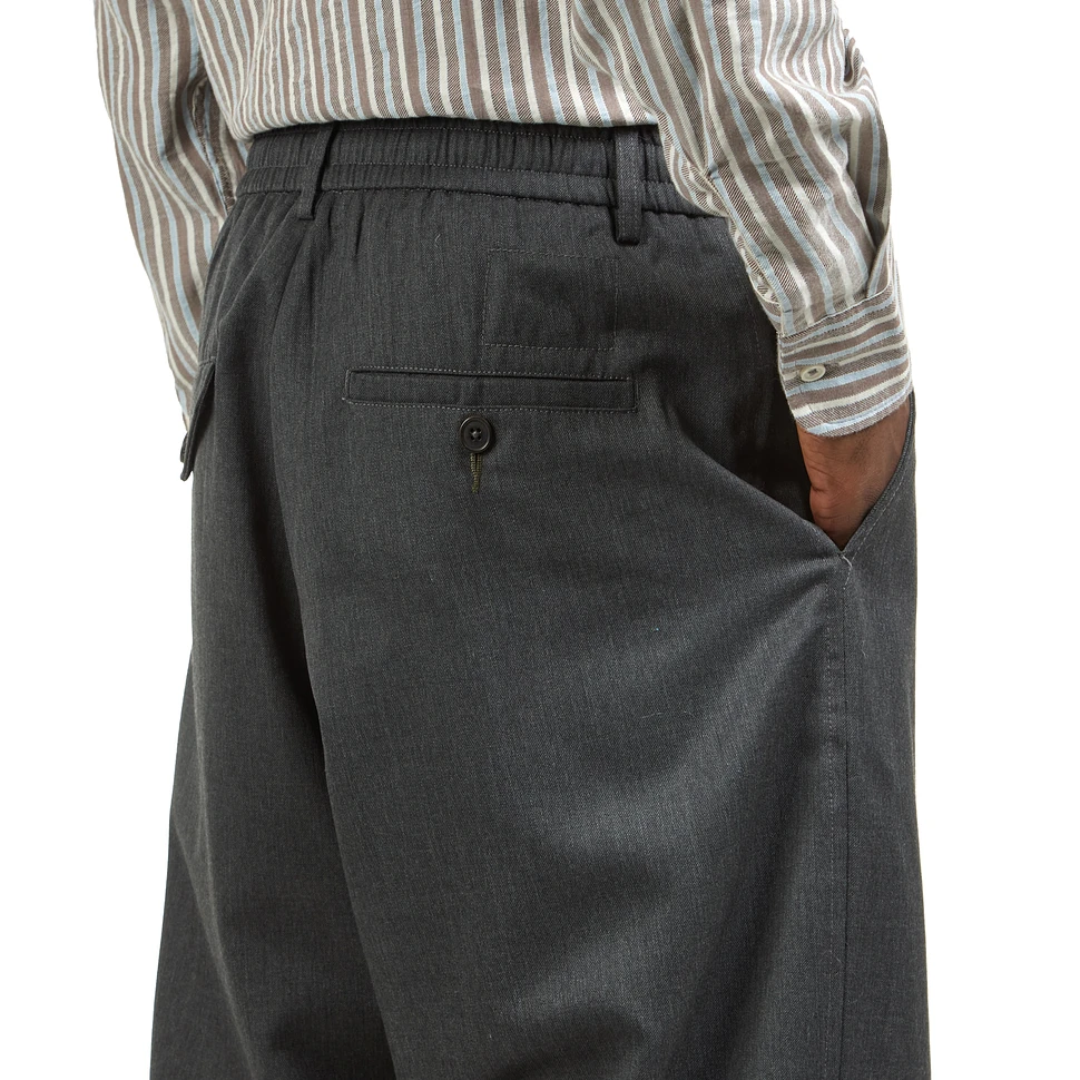 Universal Works - Pleated Track Pant (Charcoal) | HHV