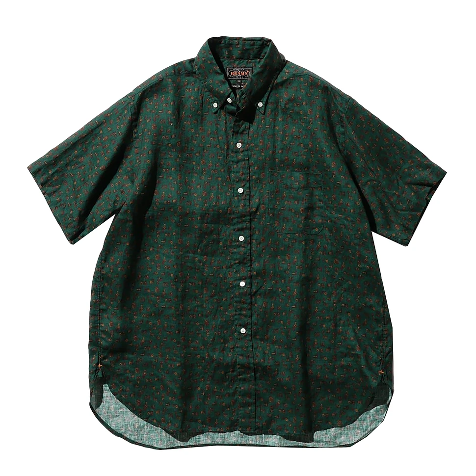 Beams Plus - B.D. Classic-Fit Linen Print