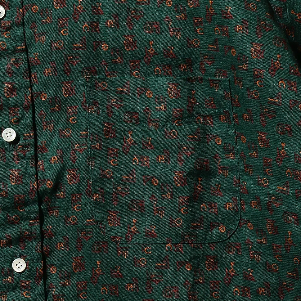 Beams Plus - B.D. Classic-Fit Linen Print