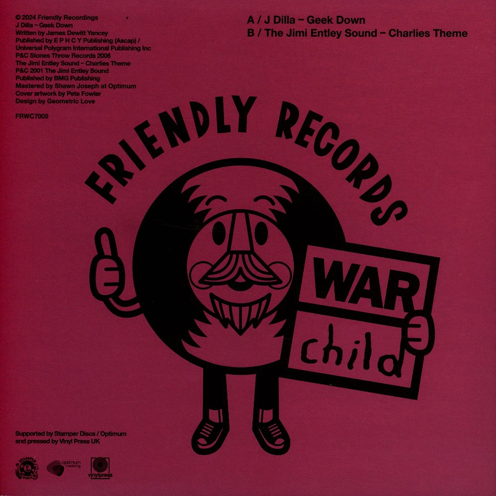 J Dilla - Geek Down / The Jimi Entley Show Theme Pink Vinyl Edition