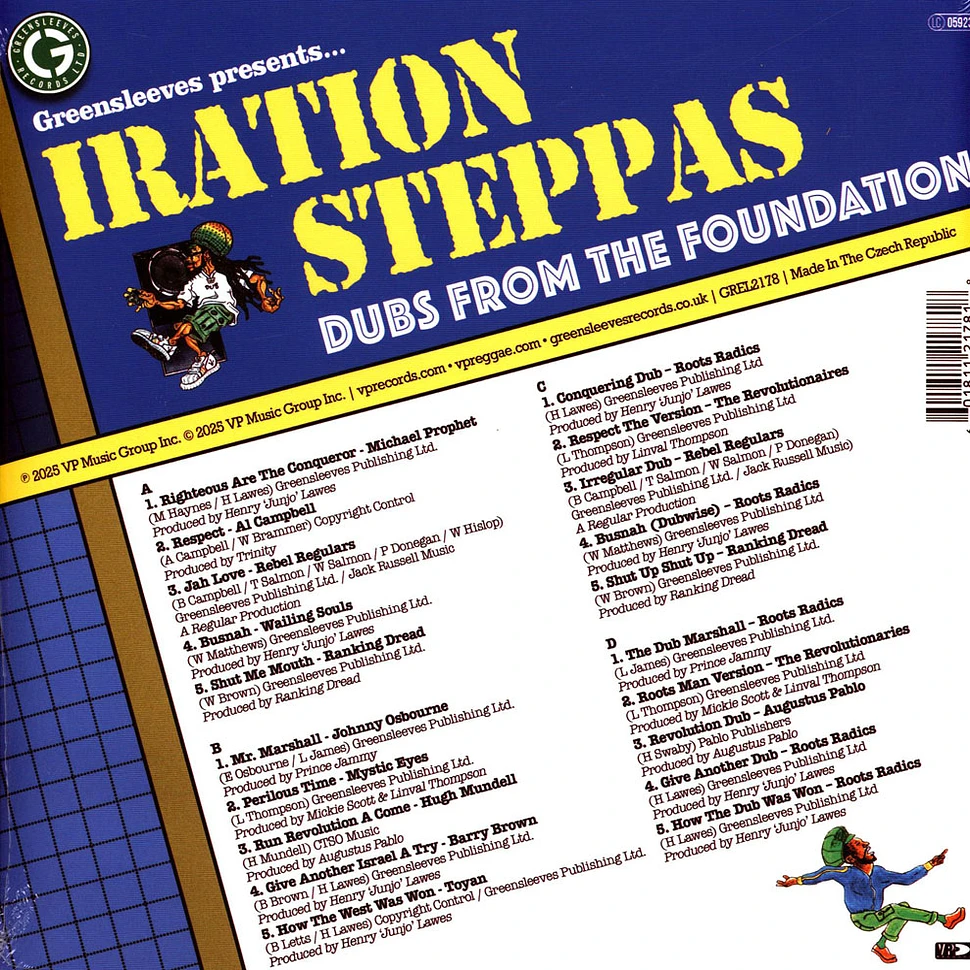 英2LP Various Dubs From The Foundation (2LP) GREL2178 Greensleeves UK /00499 Iration Steppas - Dubs From The Foundation - Vinyl 2LP