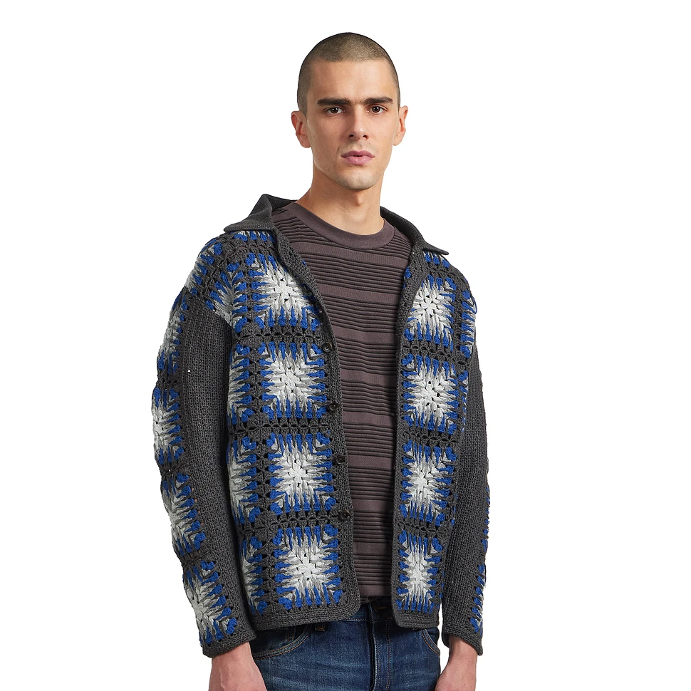 Pendleton - Crochet Polo Cardigan