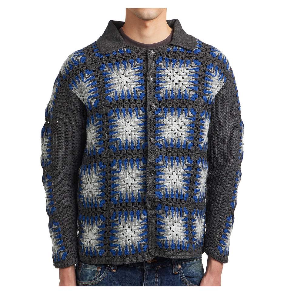 Pendleton - Crochet Polo Cardigan