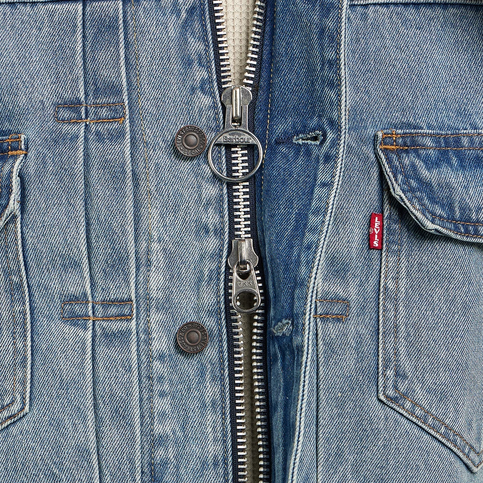 M LEVI'S BARBOUR TYPEⅡ DENIM JACKET Levi's® X Barbour Type Ii Jacket - Medium Wash | Levi's® US