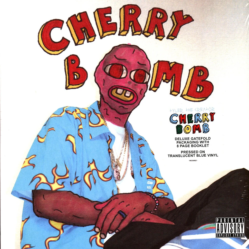 Tyler The Creator - Cherry Bomb Mask Cover Blue Vinyl Edition