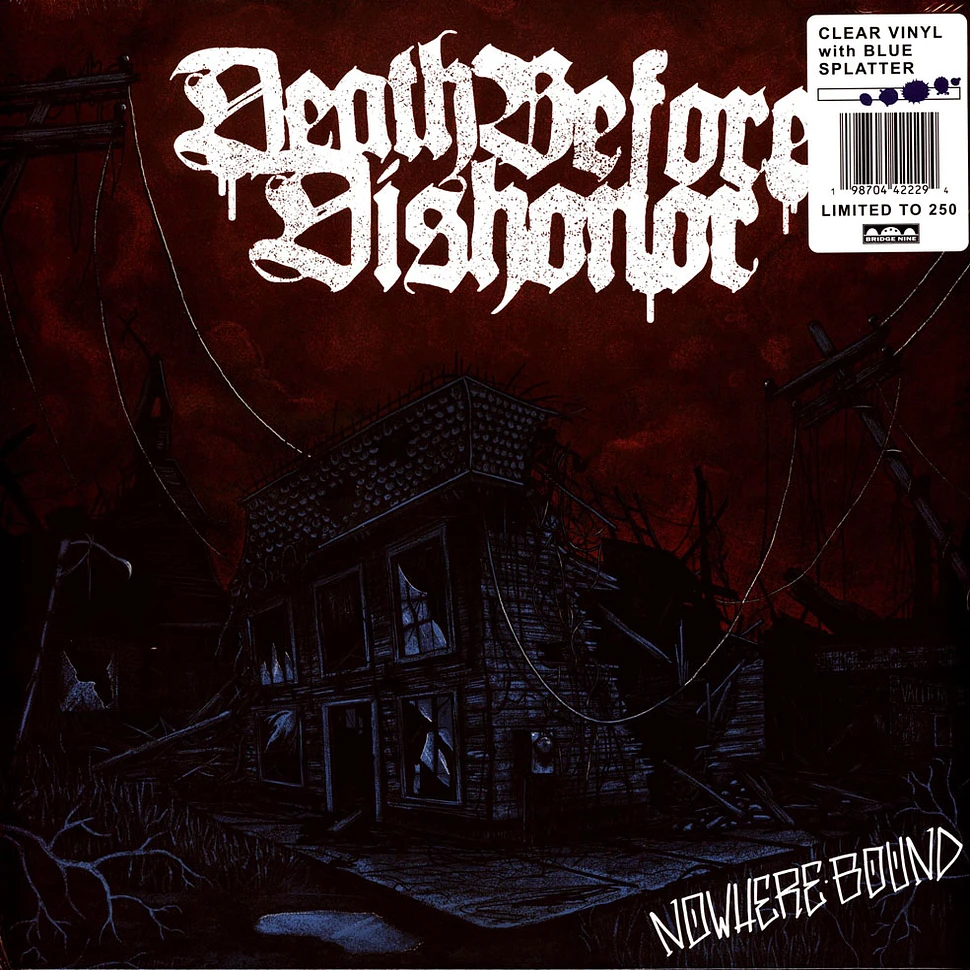 Death Before Dishonor - Nowhere Bound Clear With Blue Splatter Vinyl ...