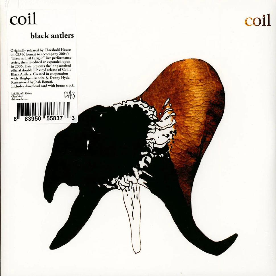 Coil - Black Antlers Clear Vinyl Edition