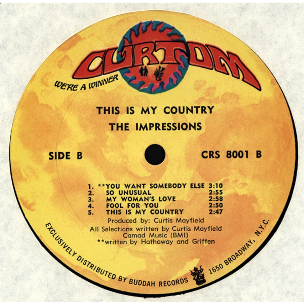 The Impressions - This Is My Country