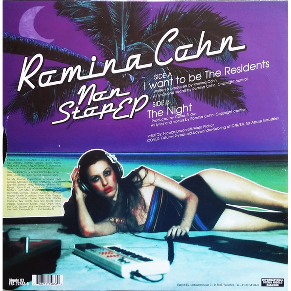 Romina Cohn - Non Stop EP - Vinyl 12