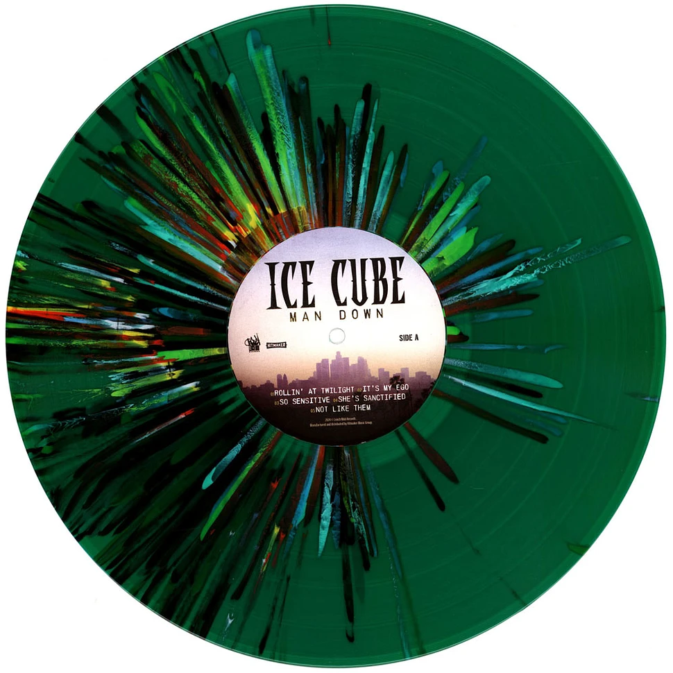 Ice Cube - Man Down HHV Exclusive Limited Deluxe Green / Black Splatter Vinyl Edition