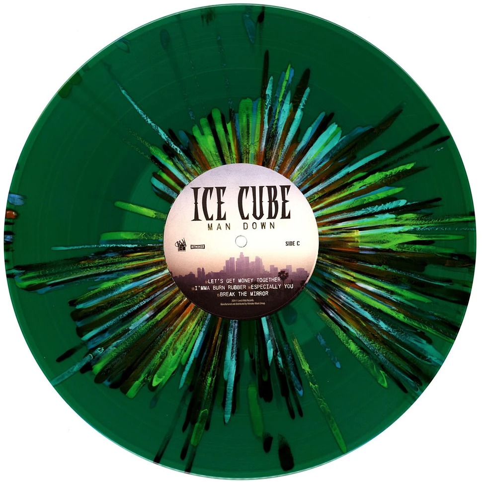 Ice Cube - Man Down HHV Exclusive Limited Deluxe Green / Black Splatter Vinyl Edition
