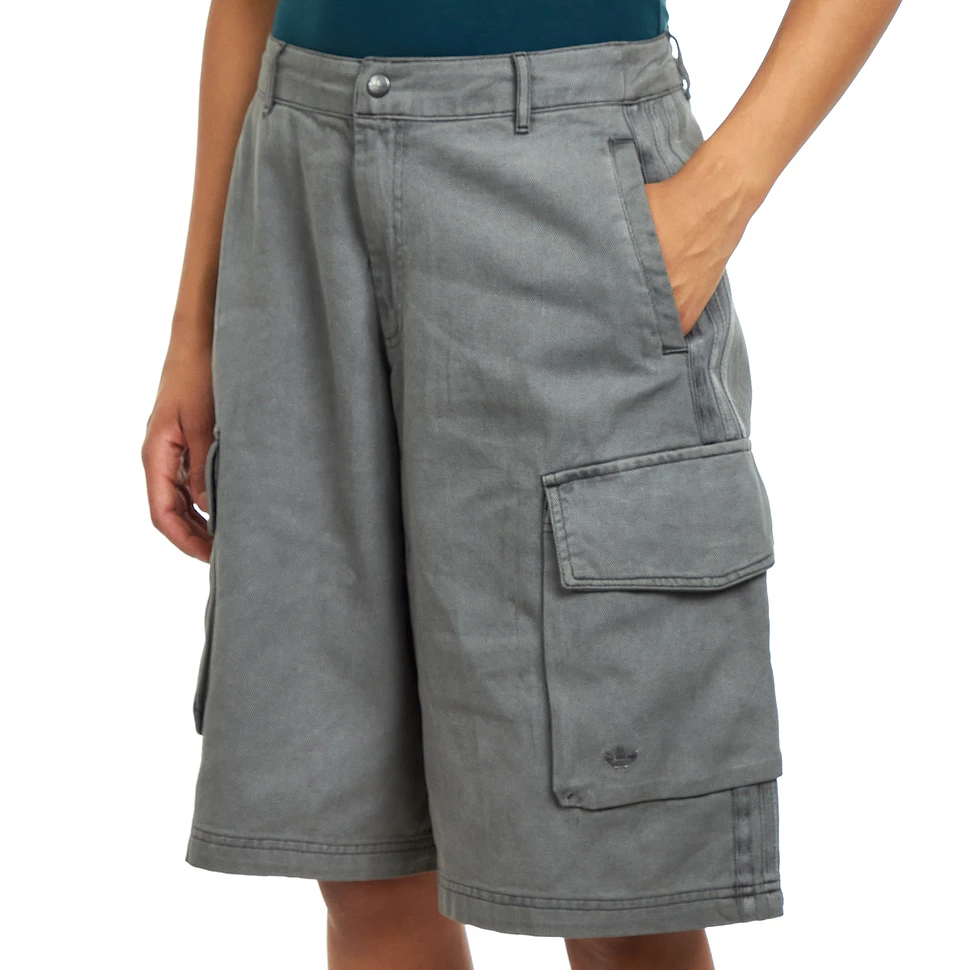 adidas - Washed Cargo Twill Jorts (Black) | HHV