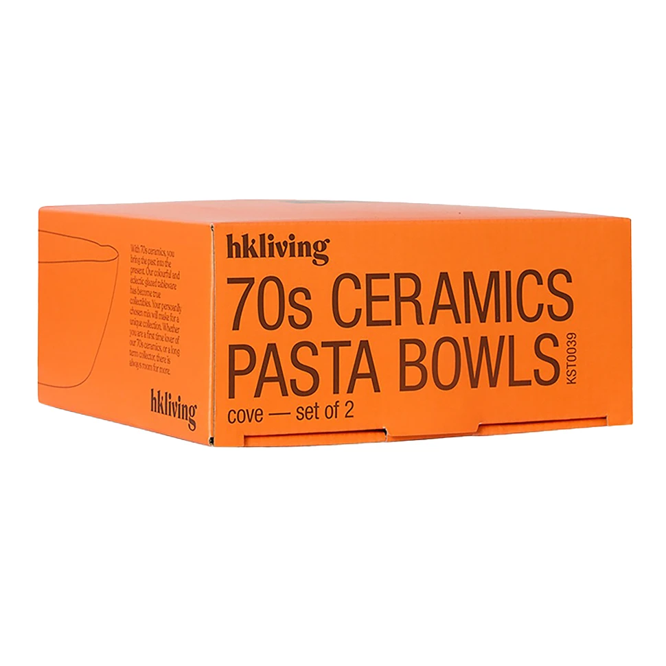 HKLIVING - 70s Ceramics: Pasta Bowls (Set of 2)