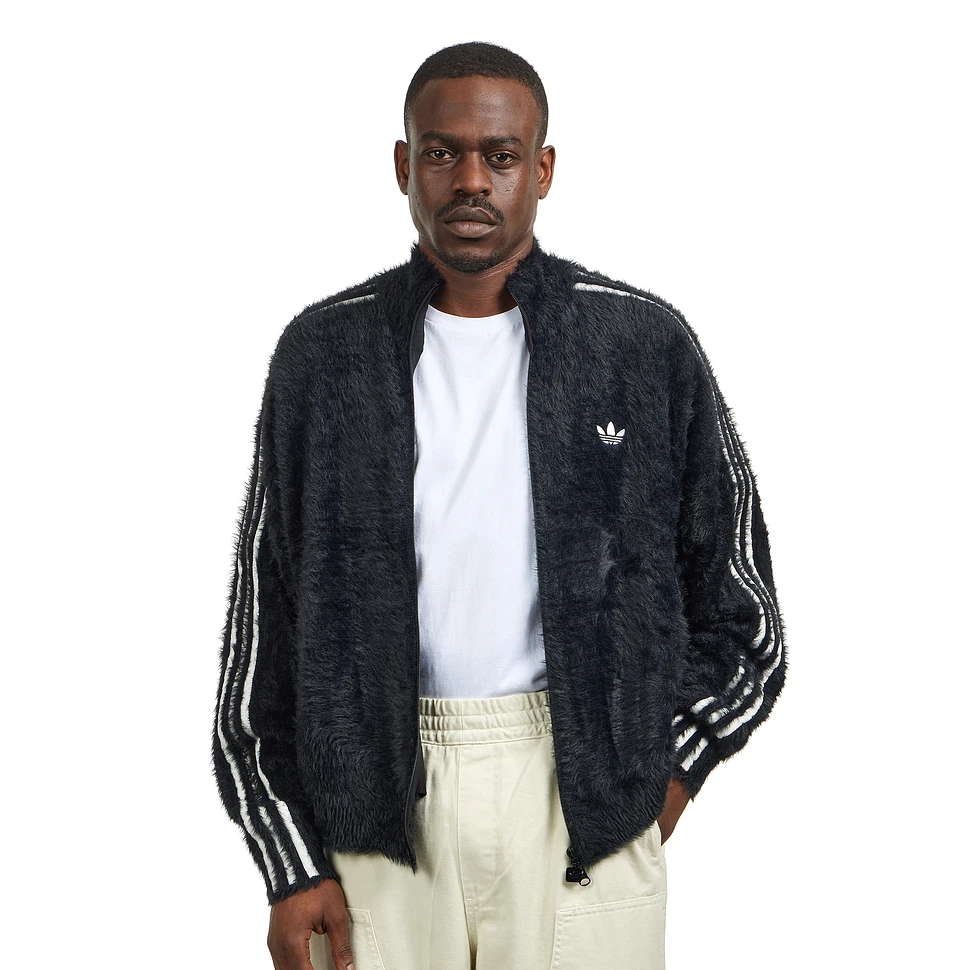 adidas - Faux Mohair Classic Tracktop (Black / Off White) | HHV