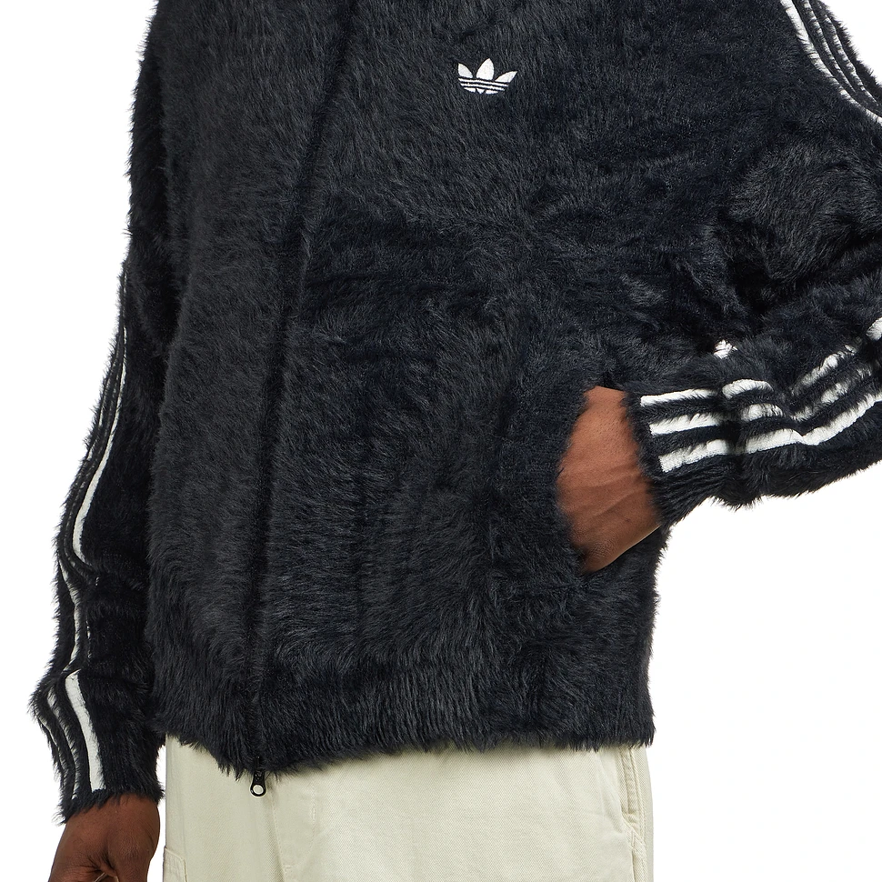 adidas - Faux Mohair Classic Tracktop (Black / Off White) | HHV