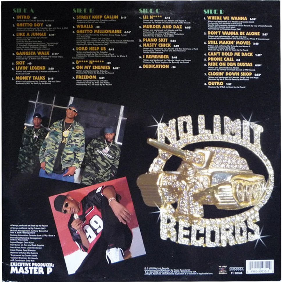 G-RAP / C-Murder ‎– Bossalinie 2LP Bossalinie (Vinyl): C-Murder: Amazon.ca: Music