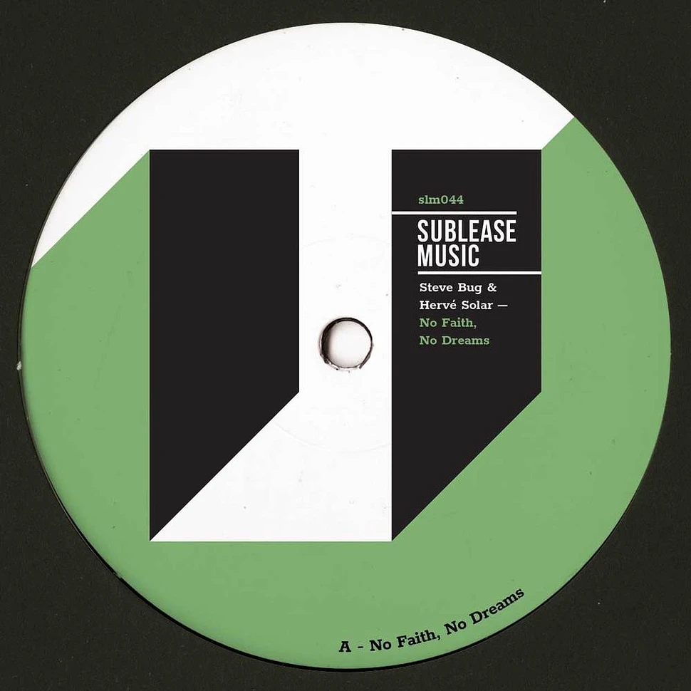 Steve Bug & Herve Solar - No Faith, No Dreams Green Splatter Vinyl Edition