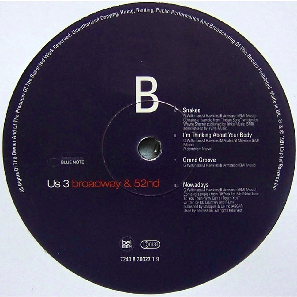 US3 - Broadway & 52nd - Vinyl 2LP - 1997 - UK - Original | HHV