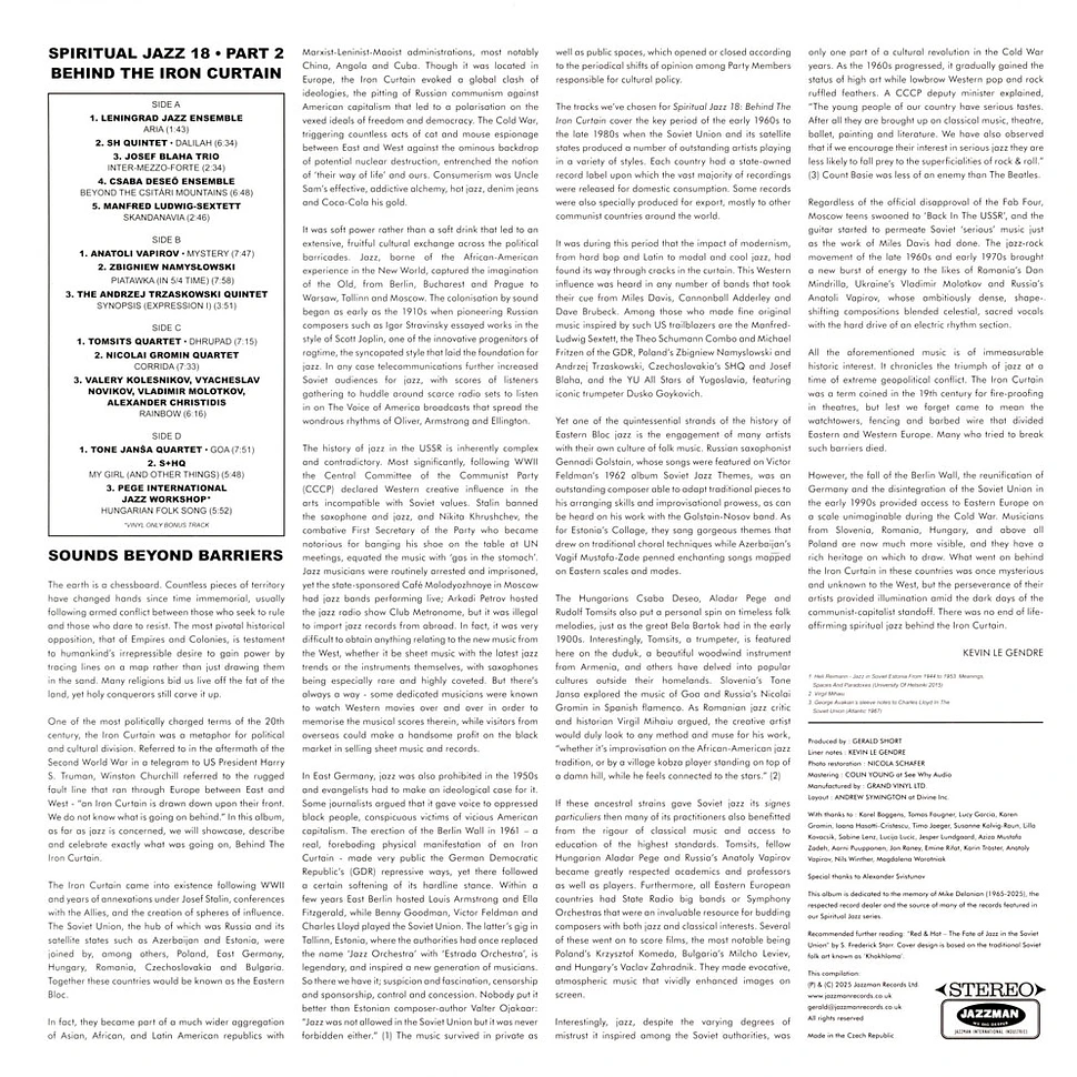 V.A. - Spiritual Jazz - Volume 18: Behind The Iron Curtain Part 2 w/ Damaged Cover