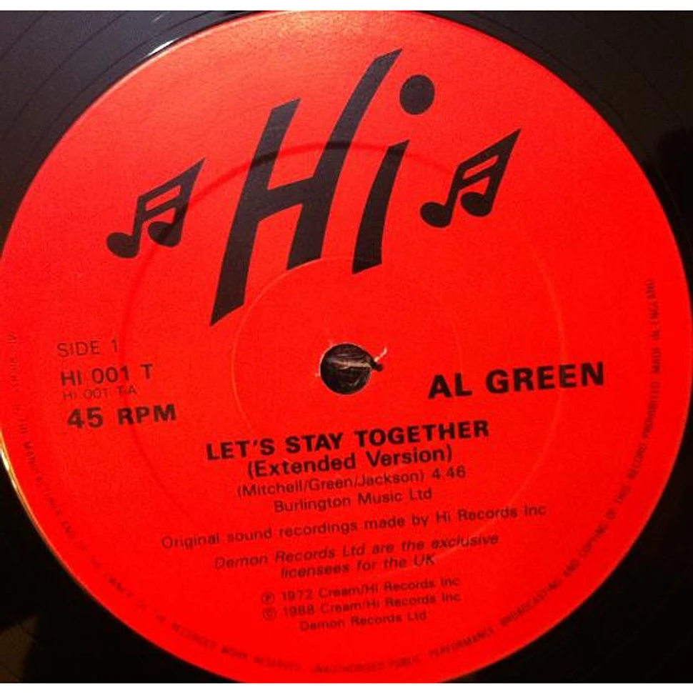 Al Green - Let's Stay Together - Vinyl 12
