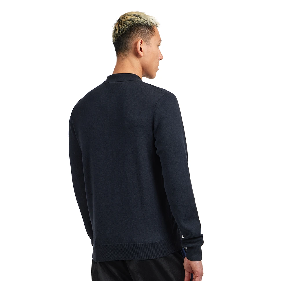 Fred Perry - Tonal Stripe Knitted Polo Shirt