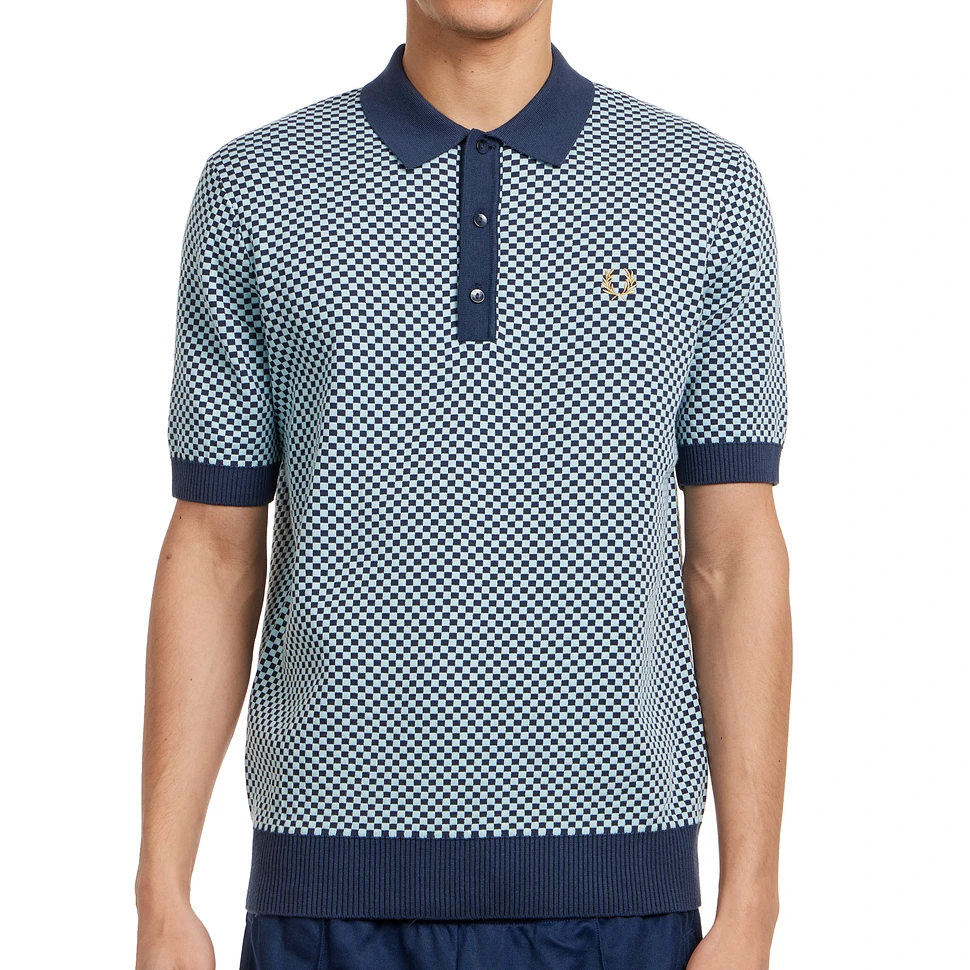 Fred Perry - Chequerboard Knitted Shirt