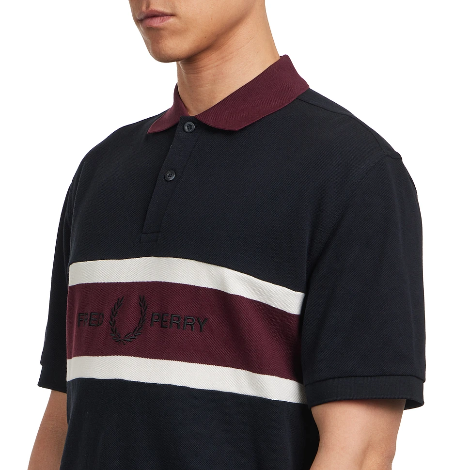 Fred Perry - Embroidered Panel Polo Shirt