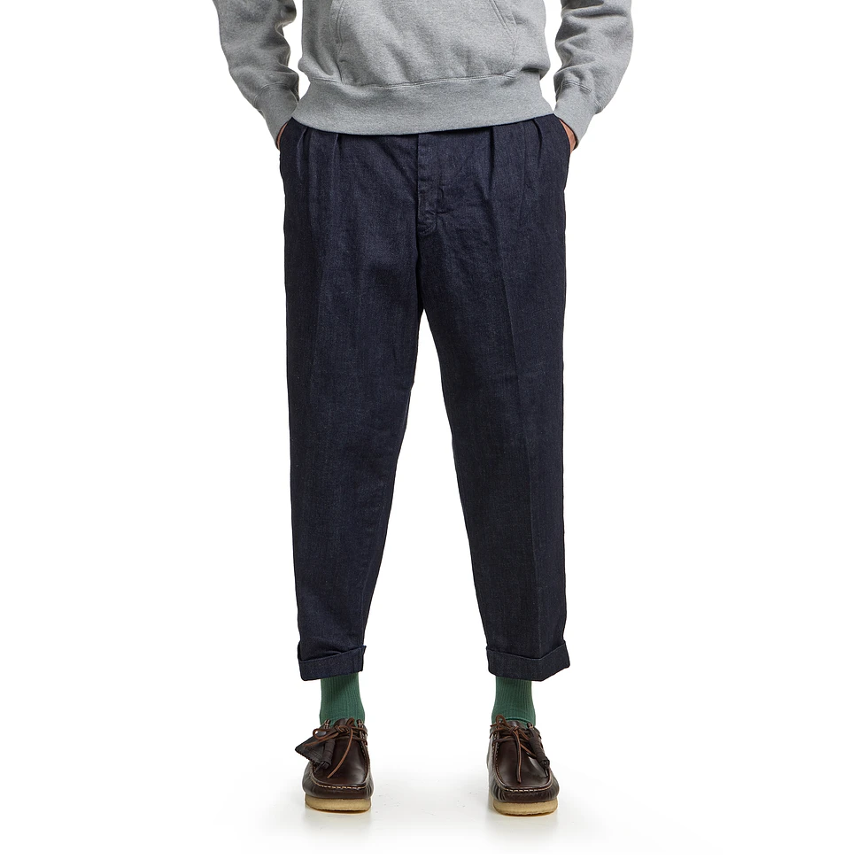 2 Pleats Tapered Denim