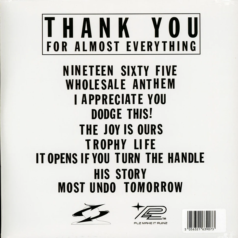Headache (Vegyn) - Thank You For Almost Everything - Vinyl 2LP