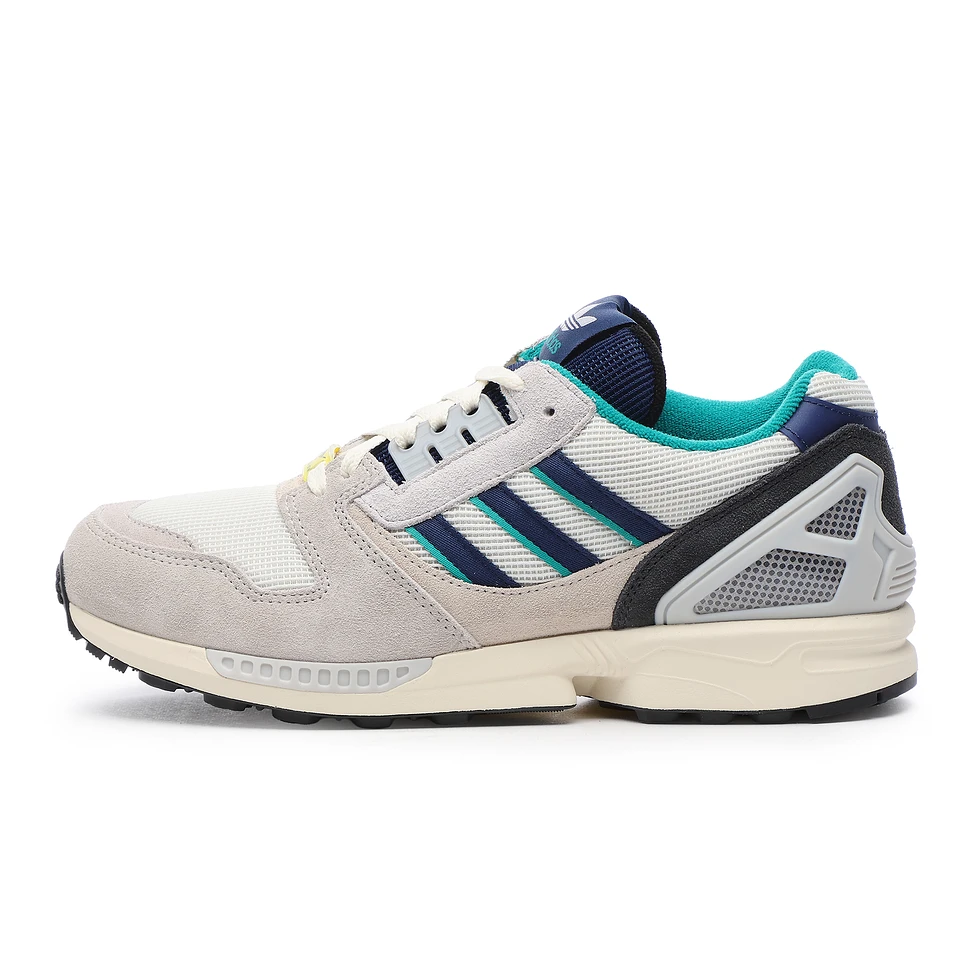 adidas - ZX 8000 (Zero Metallic / Dark Blue / Power Green) | HHV