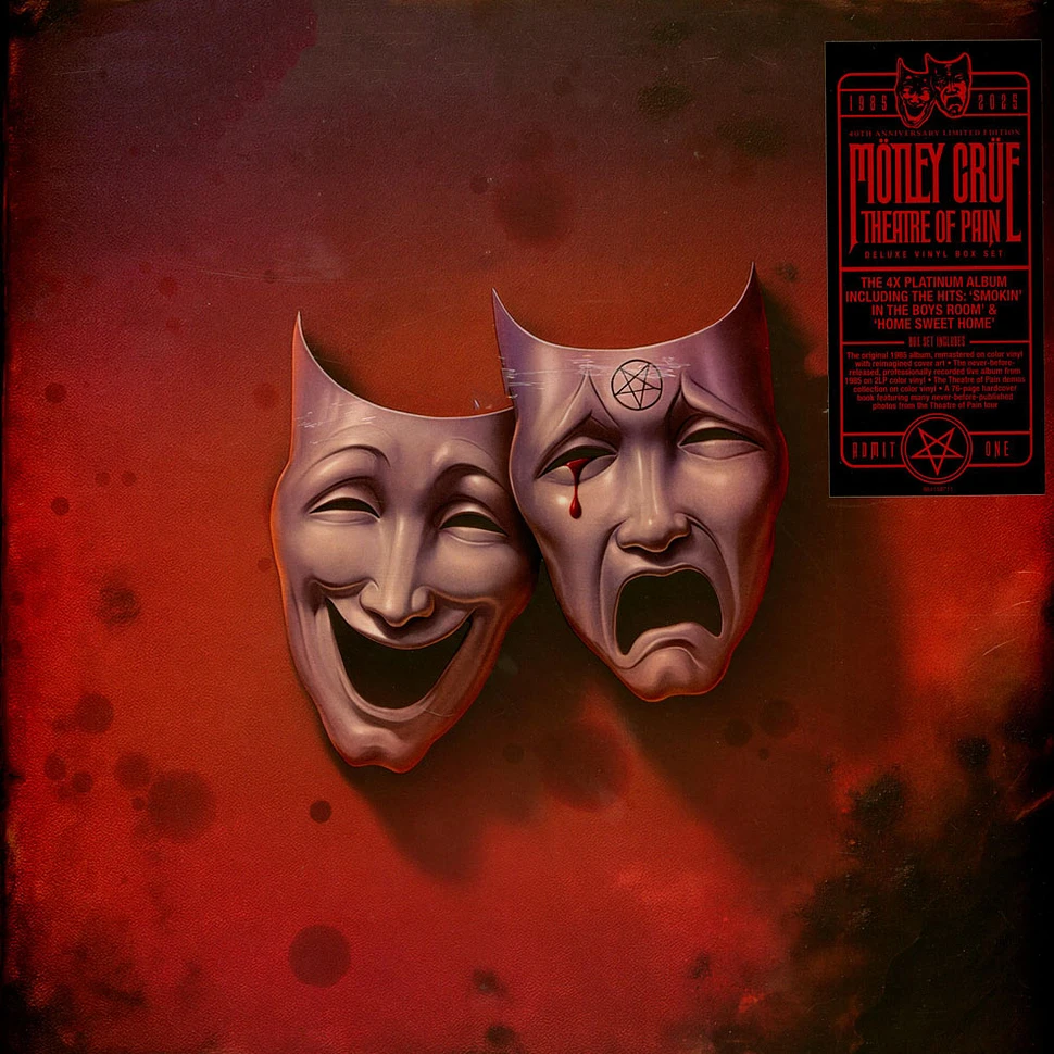 Mötley Crüe - Theatre Of Pain Limited 40th Anniversary Deluxe Splatter ...
